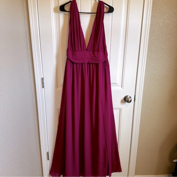 Lulus women’s formal dress‎ large NWT pink maxi - Picture 4 of 11